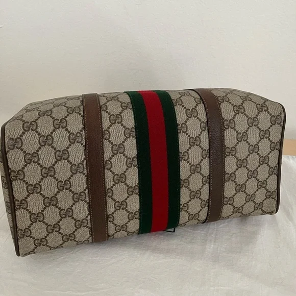 Gucci Sherry Line Boston Bag Old Version EUC Circa 1980’s Italy - Picture 6 of 17